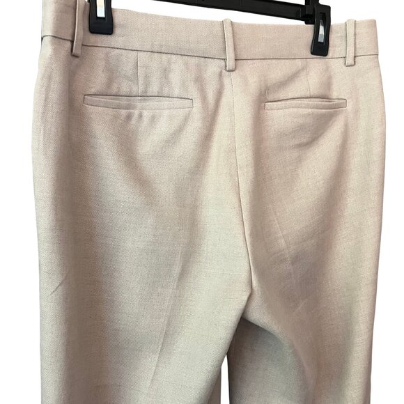 J.Crew Peyton Pant in Stretch Linen Beige Cropped Wide Leg Trousers Size 10 - Picture 6 of 9